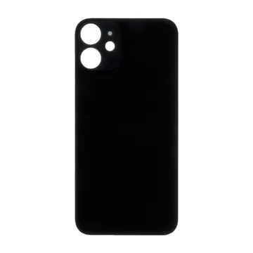 Big Hole Back Glass for iPhone 12 Mini (Black)