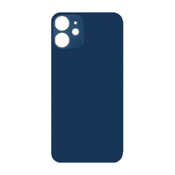 Big Hole Back Glass for iPhone 12 Mini (Blue)