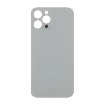 Big Hole Back Glass for iPhone 12 Pro Max (Silver)