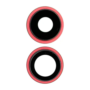 Sapphire Glass Camera Lens & Bezel Set for iPhone 12 & 12 Mini (Red)