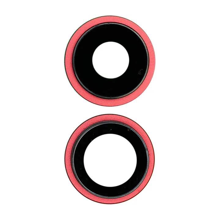 Sapphire Glass Camera Lens & Bezel Set for iPhone 12 & 12 Mini (Red)