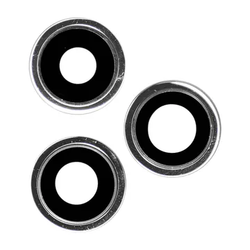 Glass Camera Lenses & Bezel Set for iPhone 12 Pro Max (Silver)