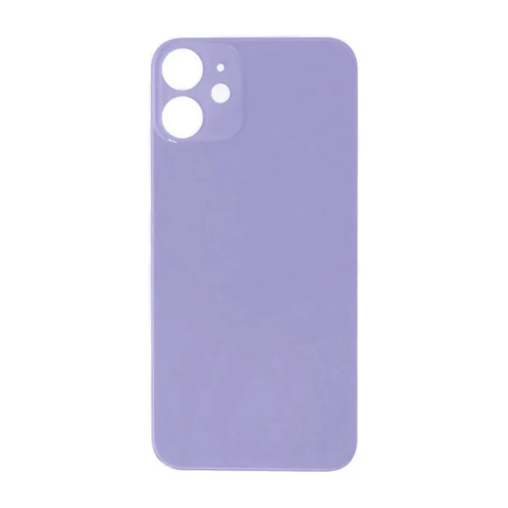 Big Hole Back Glass for iPhone 12 Mini (Purple)
