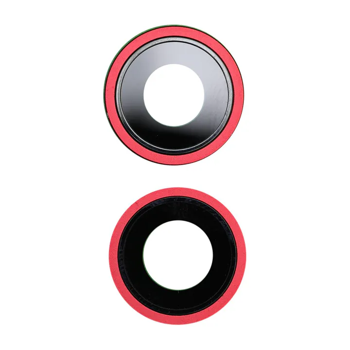 Glass Camera Lenses & Bezel Set for iPhone 13 & 13 Mini (Red)