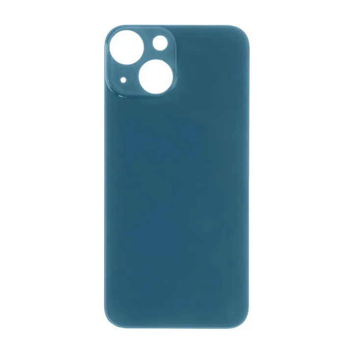 Big Hole Back Glass for iPhone 13 Mini (Blue)
