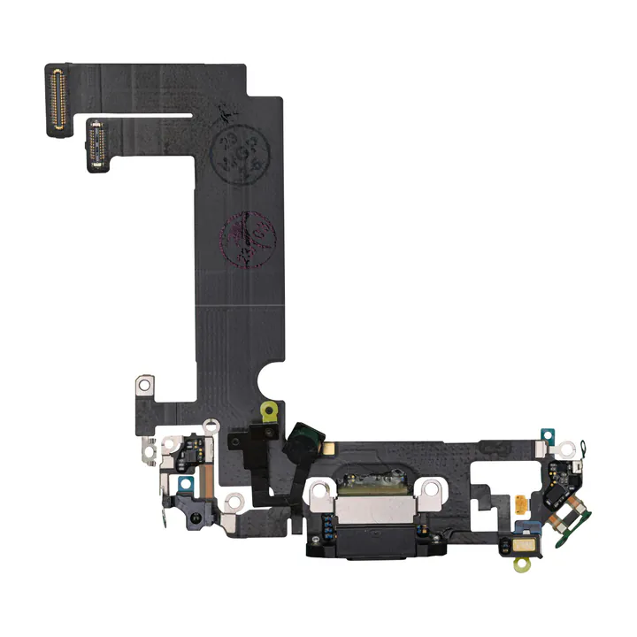 Charge Port Flex for iPhone 12 Mini (Black) (Premium)