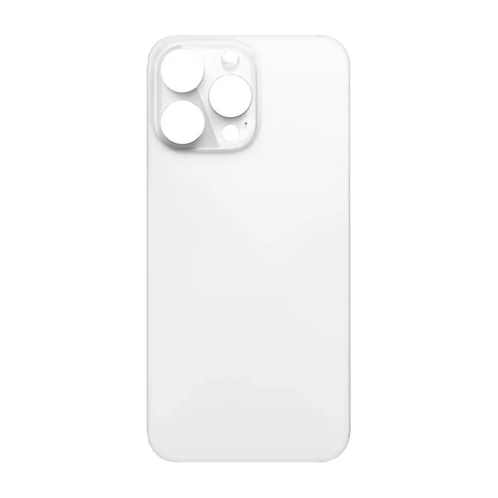 Big Hole Back Glass for iPhone 14 Pro Max (Silver)
