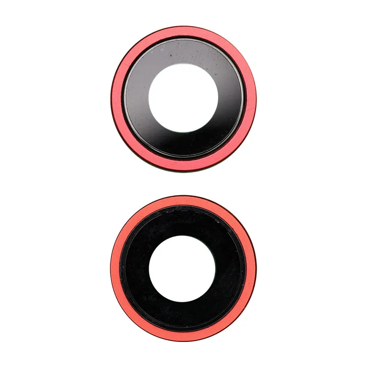 Sapphire Glass Camera Lens & Bezel Set for iPhone 14 & 14 Plus (Red)
