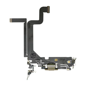 Charge Port Flex for iPhone 14 Pro Max (Gold) (Premium)