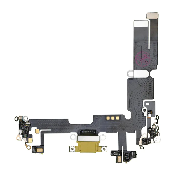 Charge Port Flex for iPhone 14 Plus (Yellow) (Premium)
