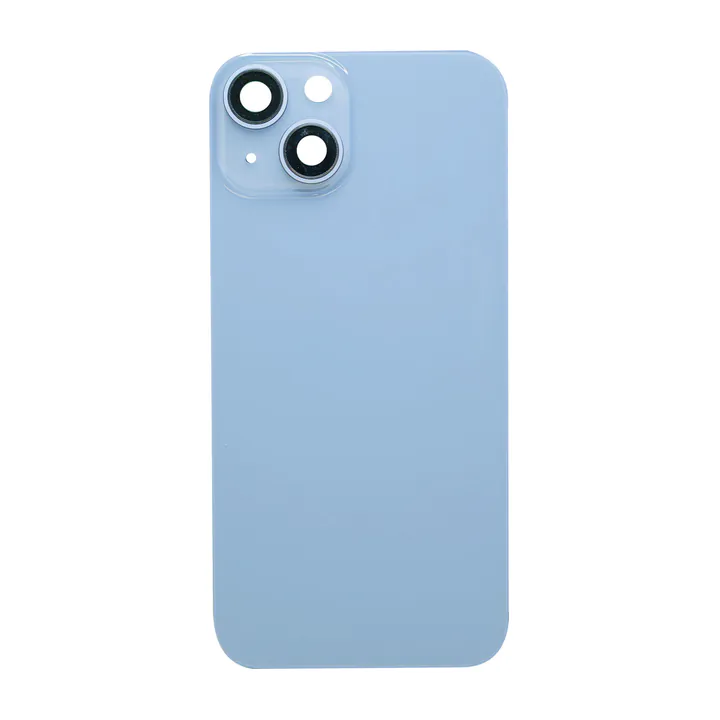 Back Glass, Camera Lenses, & Magnets for iPhone 14 (Blue)