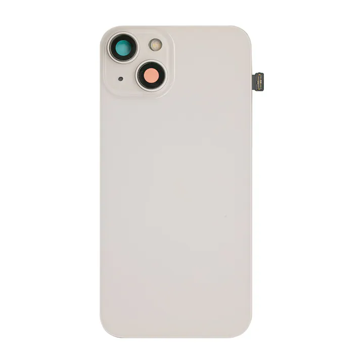 Complete Back Glass Assembly for iPhone 14 (Starlight)