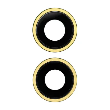 Glass Camera Lenses & Bezel Set for iPhone 14 & 14 Plus (Yellow)