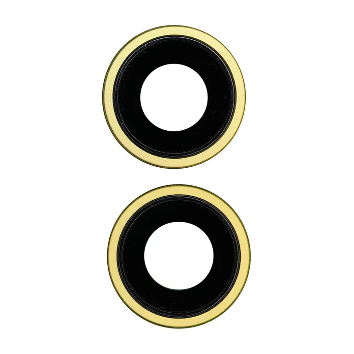 Sapphire Glass Camera Lens & Bezel Set for iPhone 14 & 14 Plus (Yellow)