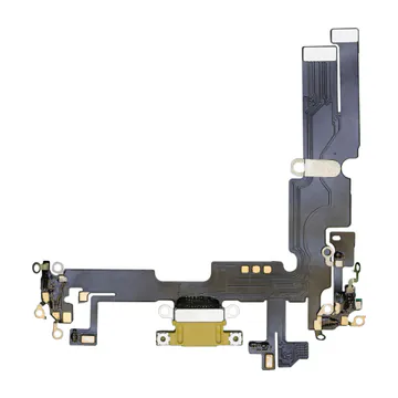 Charge Port Flex for iPhone 14 Plus (Yellow) (Aftermarket)