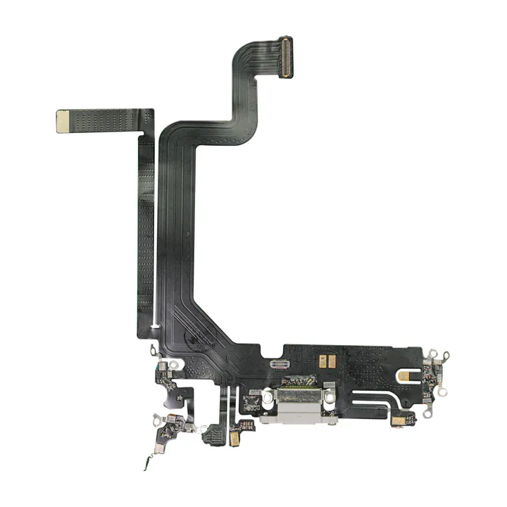 Charge Port Flex for iPhone 14 Pro Max (Silver) (Aftermarket)