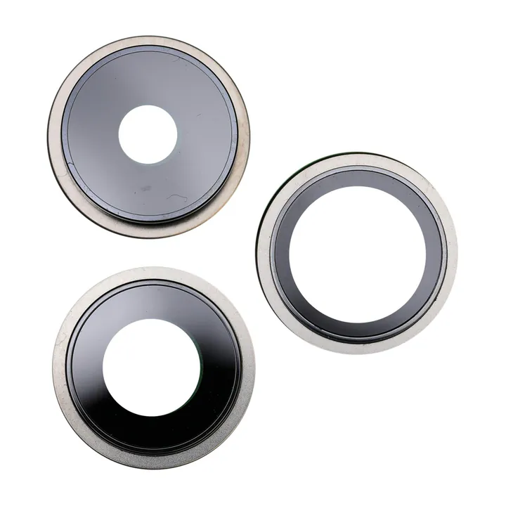 Sapphire Glass Camera Lens & Bezel Set for iPhone 15 Pro (Natural Titanium)