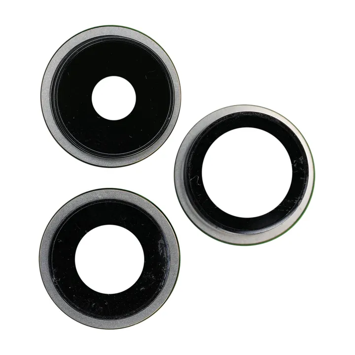 Glass Camera Lenses & Bezel Set for iPhone 15 Pro (Natural Titanium)