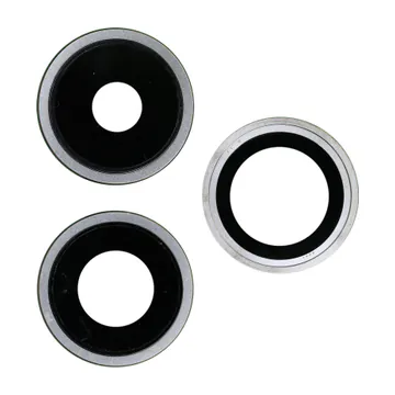 Glass Camera Lenses & Bezel Set for iPhone 15 Pro (White Titanium)