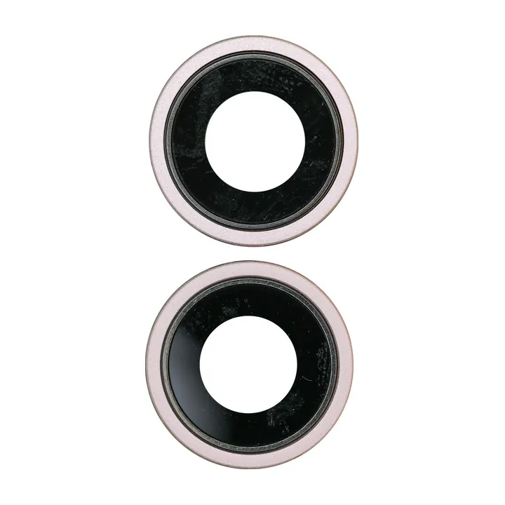 Glass Camera Lenses & Bezel Set for iPhone 15 & 15 Plus (Pink)