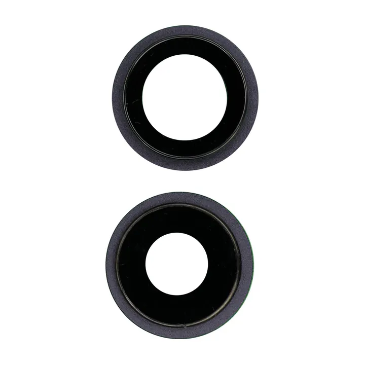 Sapphire Glass Camera Lens & Bezel Set for iPhone 12 & 12 Mini (Black)