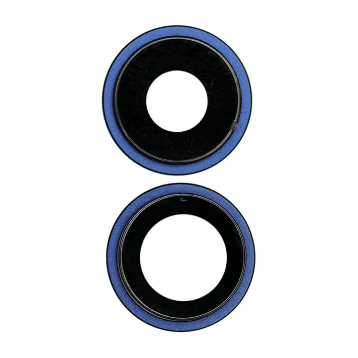 Sapphire Glass Camera Lens & Bezel Set for iPhone 12 & 12 Mini (Blue)