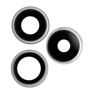 Sapphire Glass Camera Lens & Bezel Set for iPhone 15 Pro (White Titanium)