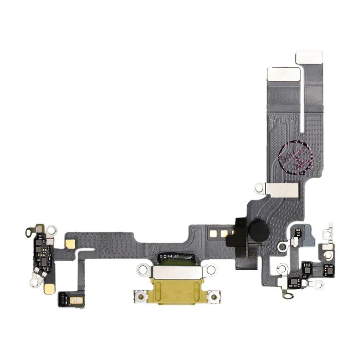 Charge Port Flex for iPhone 14 (Yellow)