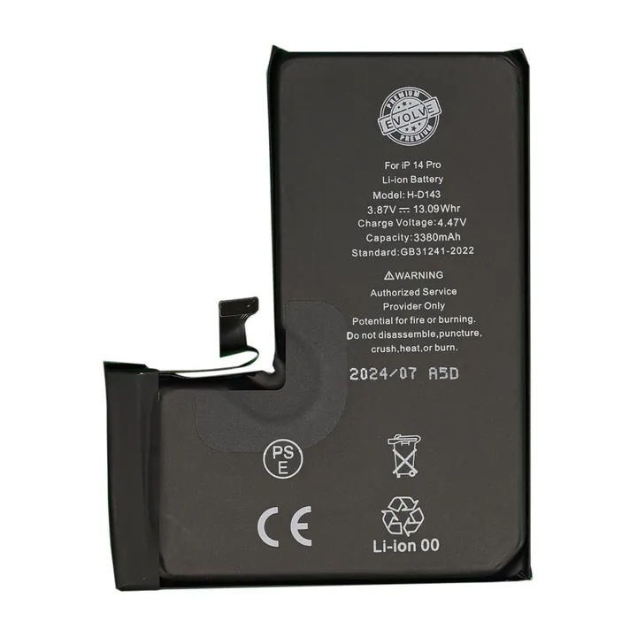 Extended Capacity TI Board Battery for iPhone 14 Pro – Evolve