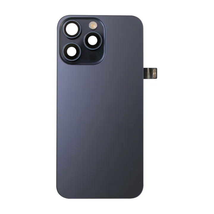 Complete Back Glass Assembly for iPhone 15 Pro Max (Blue Titanium)