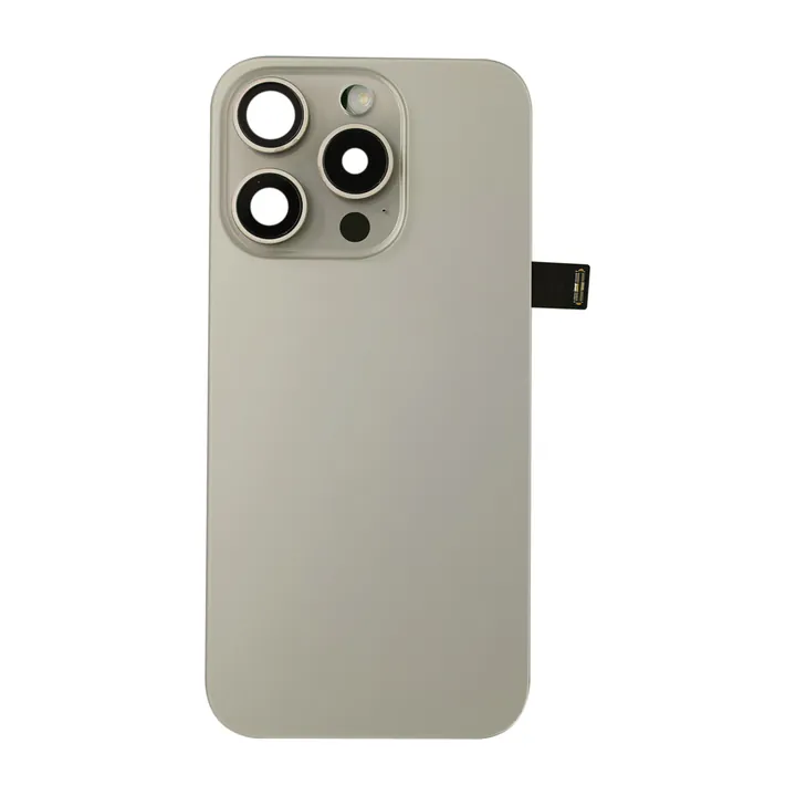 Complete Back Glass Assembly for iPhone 15 Pro (Natural Titanium)
