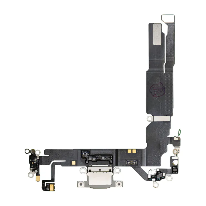 Charge Port Flex for iPhone 16 (White)