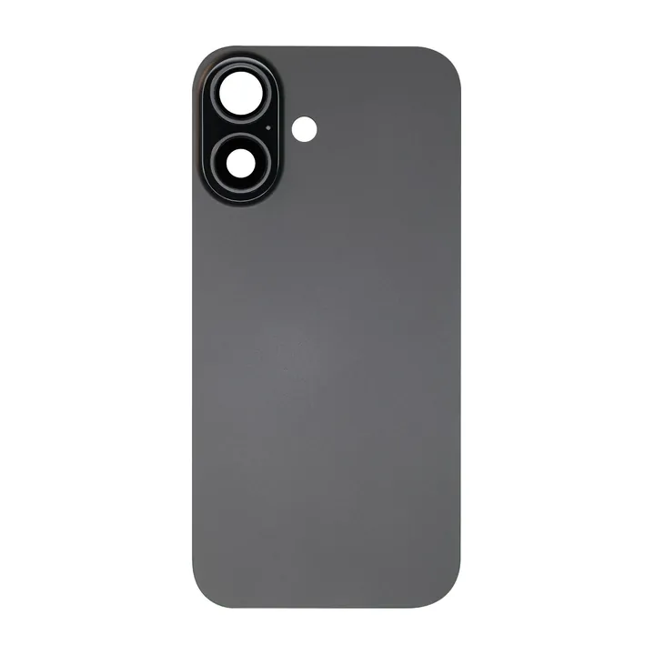 Back Glass, Magnets, & Camera Lenses for iPhone 16 (Black)
