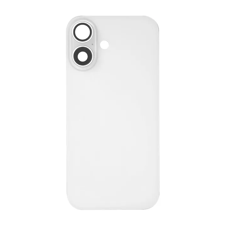 Back Glass, Magnets, & Camera Lenses for iPhone 16 (White)