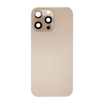 Back Glass, Magnets, & Camera Lenses for iPhone 16 Pro Max (Desert Titanium)