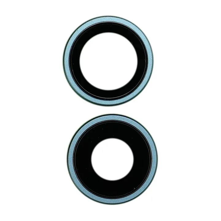 Sapphire Glass Camera Lens & Bezel Set for iPhone 16 & 16 Plus (Teal)