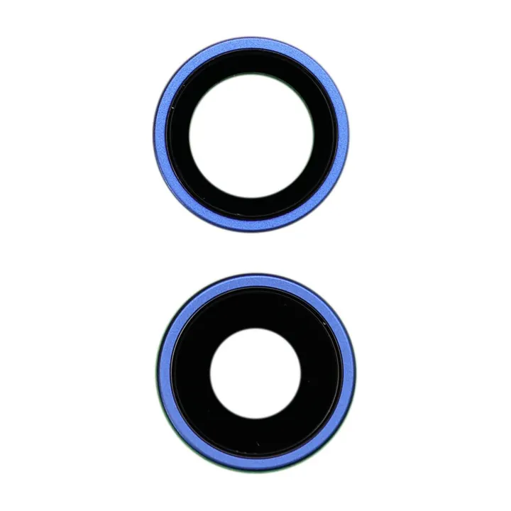 Sapphire Glass Camera Lens & Bezel Set for iPhone 16 & 16 Plus (Ultramarine)