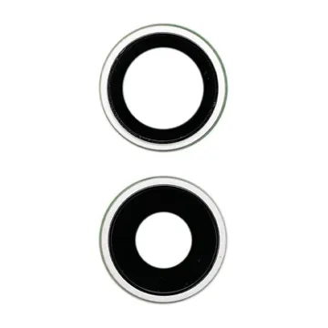Sapphire Glass Camera Lens & Bezel Set for iPhone 16 & 16 Plus (White)
