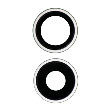Sapphire Glass Camera Lens & Bezel Set for iPhone 17 (White)