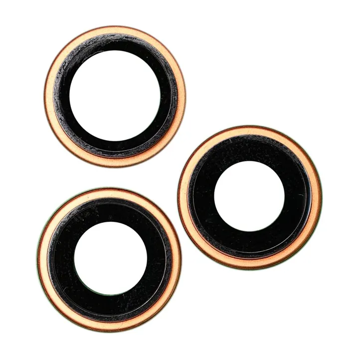 Sapphire Glass Camera Lens & Bezel Set for iPhone 17 Pro & 17 Pro Max (Cosmic Orange)
