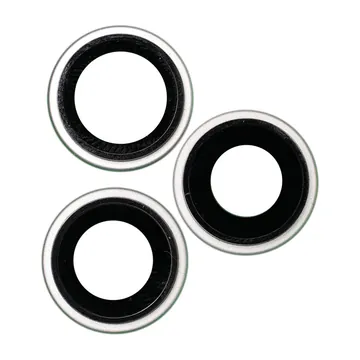 Sapphire Glass Camera Lens & Bezel Set for iPhone 17 Pro & 17 Pro Max (Silver)