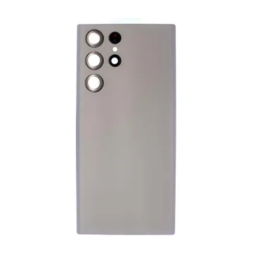 Back Glass & Camera Lenses for Galaxy S22 Ultra (Phantom White)