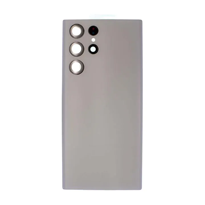 Back Glass & Camera Lenses for Galaxy S22 Ultra (Phantom White)