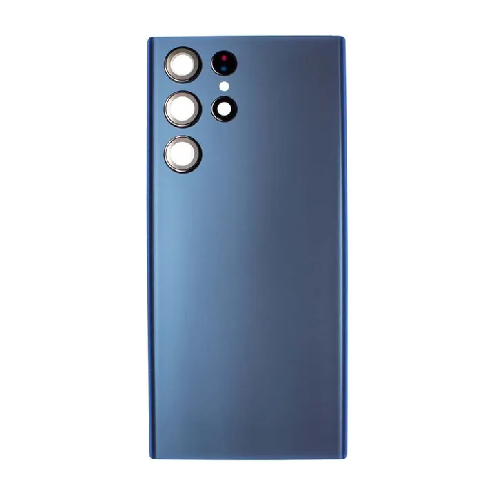 Back Glass & Camera Lenses for Galaxy S22 Ultra (Blue)