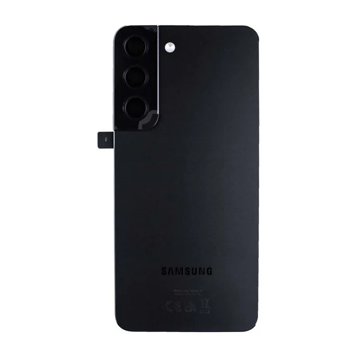 Back Glass & Camera Lenses for Galaxy S22 (Phantom Black) – OEM Service Pack