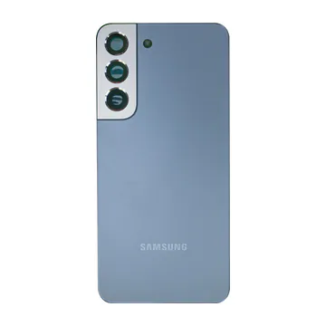 Back Glass & Camera Lenses for Galaxy S22 (Sky Blue) – OEM Service Pack