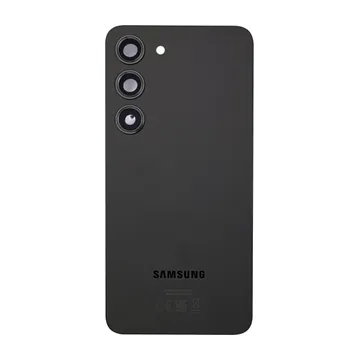 Back Glass & Camera Lenses for Galaxy S23 (Phantom Black) – OEM Service Pack