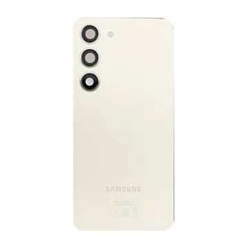 Back Glass & Camera Lenses for Galaxy S23 (Cream) – OEM Service Pack