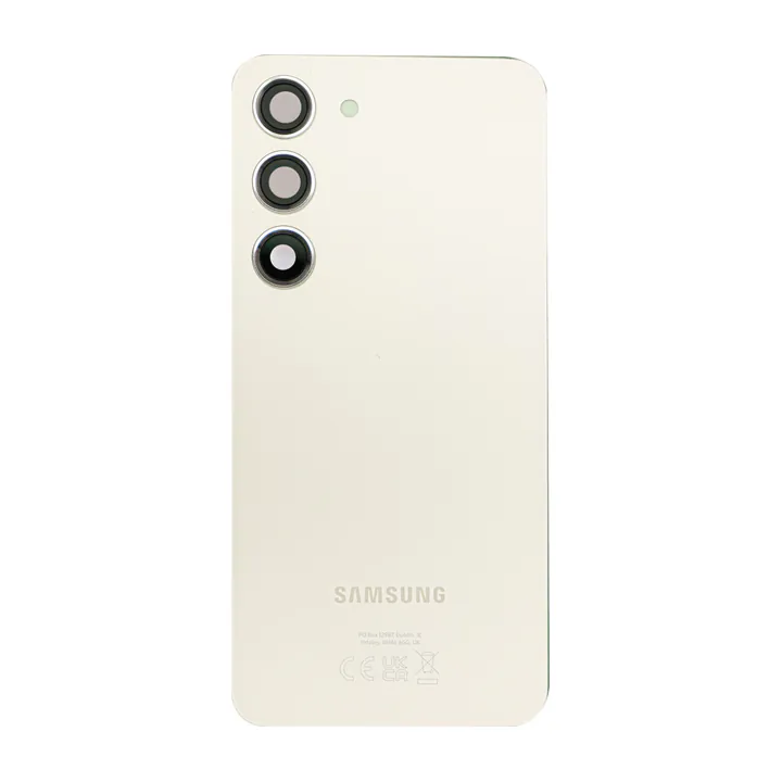 Back Glass & Camera Lenses for Galaxy S23 (Cream) – OEM Service Pack