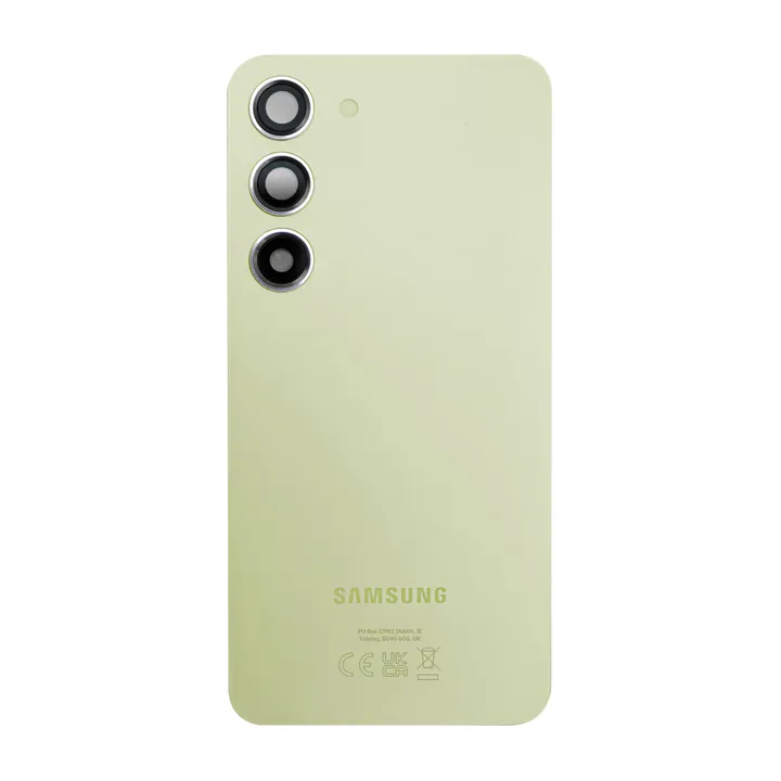 Back Glass & Camera Lenses for Galaxy S23 (Lime) – OEM Service Pack